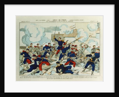 General Ducrot at the Battle of Champigny, 29th January, 1870 by French School