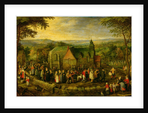 Country Life with a Wedding Scene by Jan the Elder Brueghel