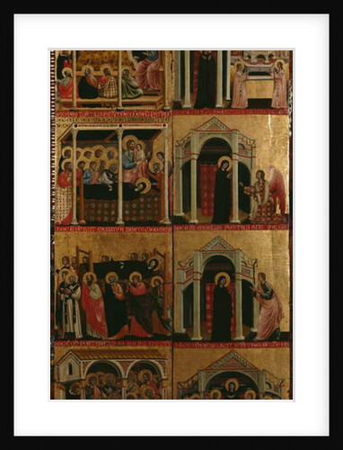Tryptic of the Virgin, right and left panels by Maestro di Cesi