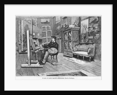 The studio of our lamented contributor Charles Daubigny by French School