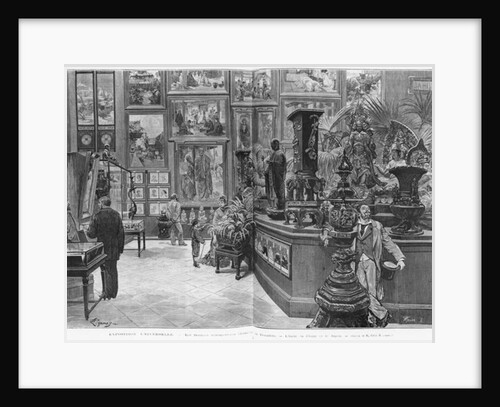 The foreign retrospective galleries of the Trocadero, India, China, Japan, at the Universal Exhibition of 1878, Paris by Felix (after) Regamey