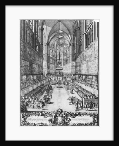 The Coronation of Louis XIV on 7th June 1654 in Reims cathedral by Jean Lepautre