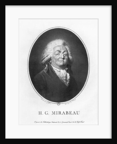 Honore Gabriel Riqueti, Comte de Mirabeau by Jean Urbain Guerin