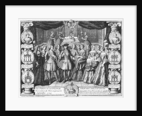 Birth of Louis, Dauphin of France, son of Louis XV, on 4th September 1729 by French School