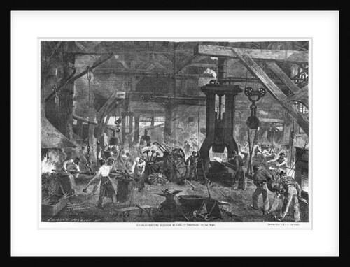Forge of the Derosne and Cail Company, Grenelle by Edmond (after) Morin