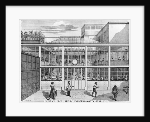 Factory for shotgun cartridges, Usine Chaudun, rue du Faubourg Montmartre 7, Paris by French School