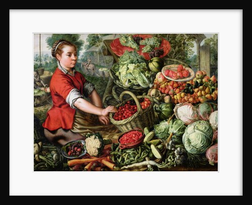 The Vegetable Seller by Joachim Beuckelaer or Bueckelaer
