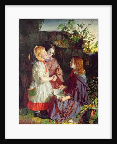 Three Young Girls in a Landscape, c.1860 by English School