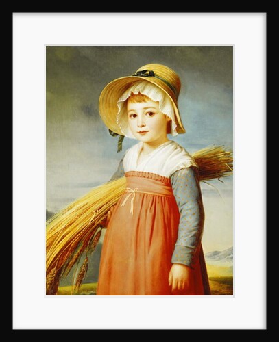 The Little Gleaner, 1824 by Christophe-Thomas Degeorge