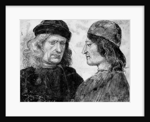 Self portrait with Niccolo Franceschi by Luca Signorelli