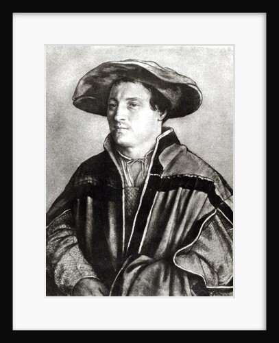 Portrait of a man with a red hat, c.1530 by Hans Holbein the Younger