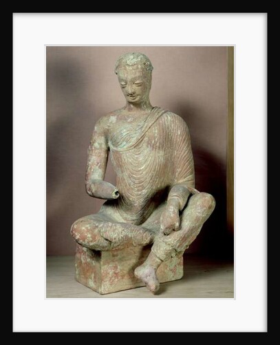 Buddha seated in meditation by School Afghan