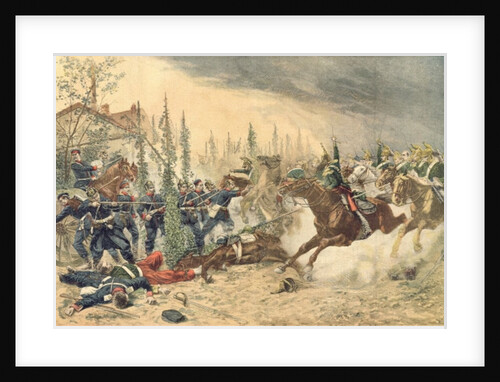 The Dragoons at the Battle of Gravelotte on the 16th August 1870 by Emile Brisset