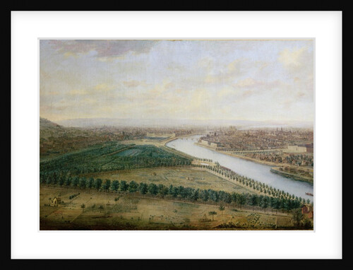 Paris, view from above the Champs-Elysees, c.1740 by Charles Leopold Grevenbroeck