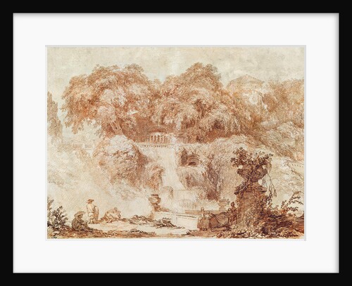 Gardens of the Villa d'Este by Jean-Honore Fragonard