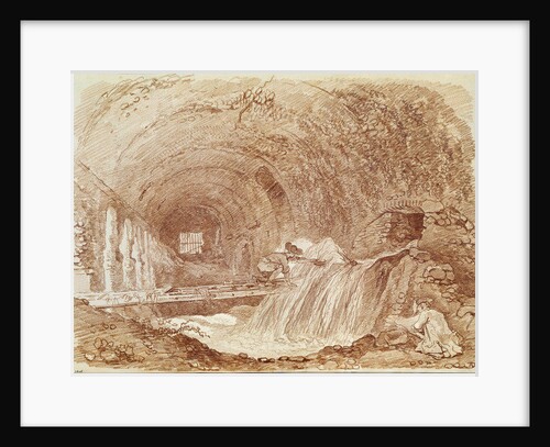 Stables of Maecenas at Tivoli by Jean-Honore Fragonard