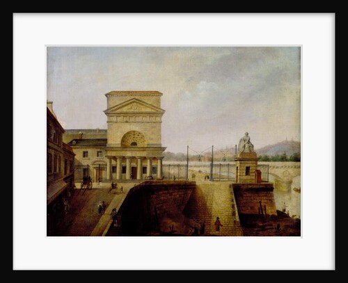 Normandy Barrier, near to the Iena Bridge, before 1860 by French School