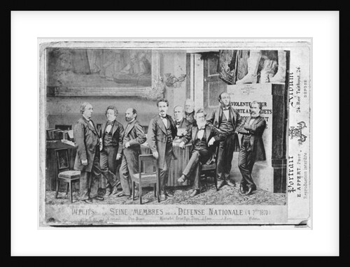 Seine deputies, members of the National Defence Government on 4th September 1870, 1870) by Eugene Appert