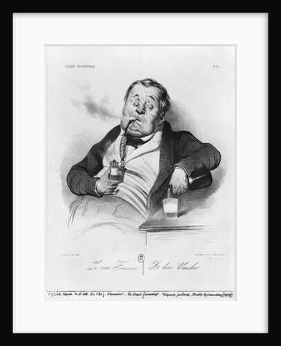 A true smoker by Honore Daumier