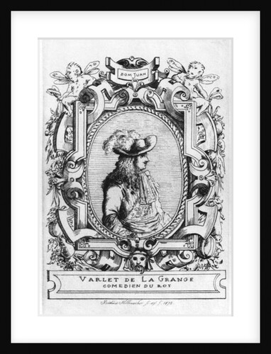 Charles Varlet, known as La Grange, in the role of Dom Juan from 'Don Juan, or Le Festin de Pierre' by Jean-Baptiste Poquelin Moliere 1875 by Frederic Desire Hillemacher