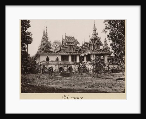 Teik Kyaung monastery, isle of Ka Toe, near Moulmein, Burma, c.1848 by Philip Adolphe Klier