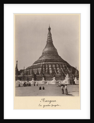 The Shwedagon Pagoda at Rangoon, Burma, c.1860 by English Photographer