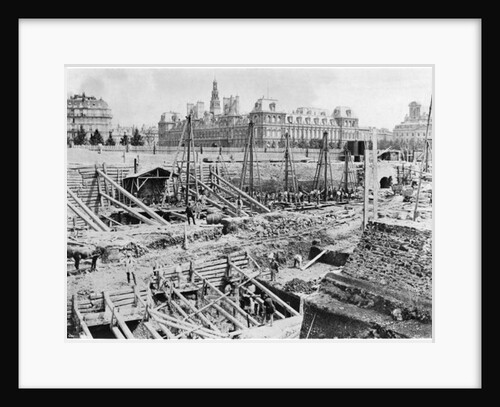 Building of the Hotel-Dieu, Paris, c.1866 by French Photographer