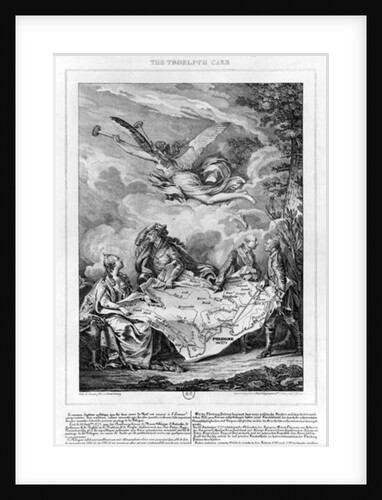 The Troelfth Cake, first partition of Poland on the 26th September 1772, engraved by Noel Le Mire by Jean Michel the Younger Moreau