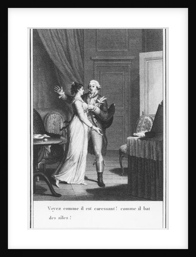 Illustration from 'The Sorrows of Werther' by Johann Wolfgang Goethe engraved by Jean Baptiste Simonet by Jean Michel the Younger (after) Moreau