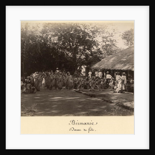 Burmese dancers celebrating, Burma, late 19th century by English Photographer