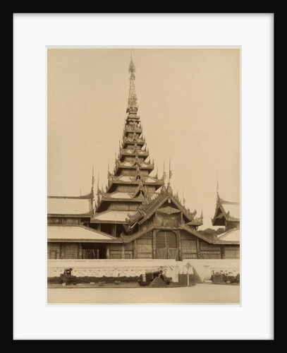 The Myei-nan or Main Audience Hall in the palace of Mandalay, Burma, late 19th century by Anonymous