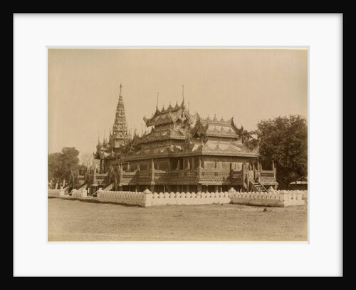 King Thibaw Min's School Now Used as a Church, 1888-93 by Felice (1825-c.1908) Beato