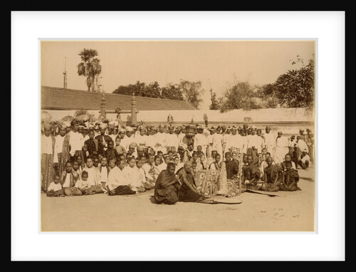 Devotions at the Arakan Pagoda, Mandalay, Burma, late 19th century by Felice Beato