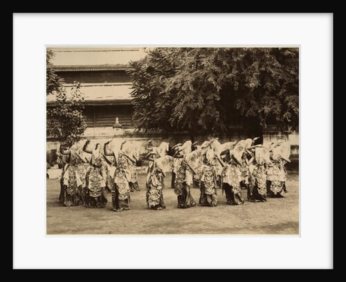 Veiled dancers at Mandalay, Burma, late 19th century by Anonymous