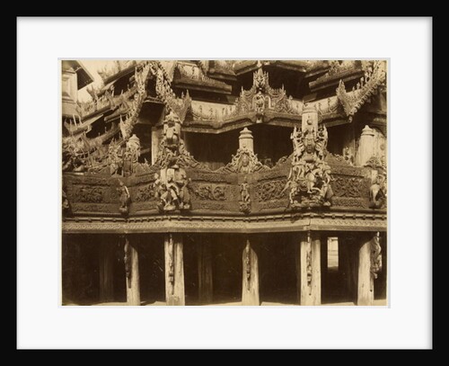 Monastery or Pagoda, detail, probably Mandalay, late 19th century by Anonymous
