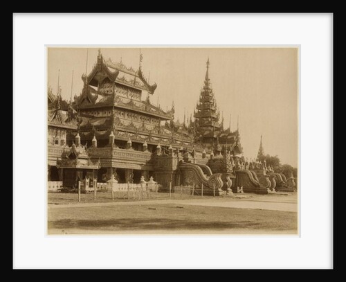 The Hman Kyaung or the glass monastery, Burma, c.1890 by Felice Beato