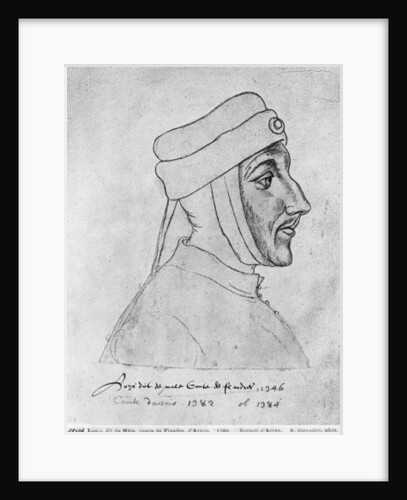 Ms 266 fol.54 Louis II of Flanders, also Louis III of Artois and Louis I of Palatine Burgundy, known as Louis of Male by Flemish School