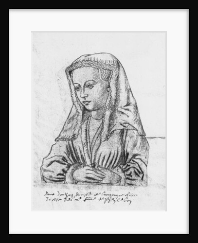 Ms 266 fol.62 Bonne d'Artois, Countess of Nevers and Rethel, Duchess of Burgundy by Flemish School