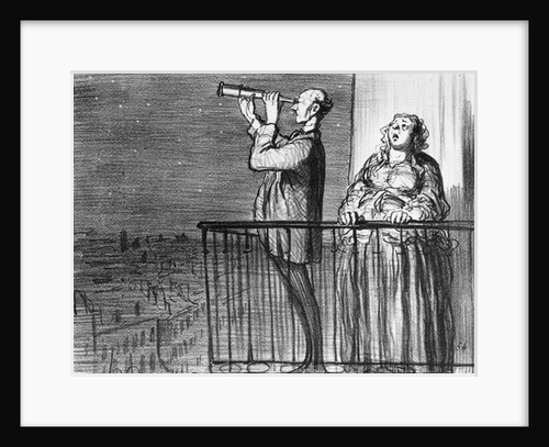 eries 'Actualites', the comet, Parisiens incredule by Honore Daumier