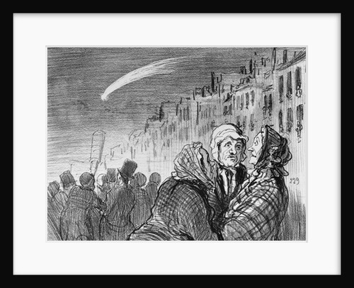 Series 'Actualites', Ah! yes those comets they always predict great misfortunes, plate 573 by Honore Daumier