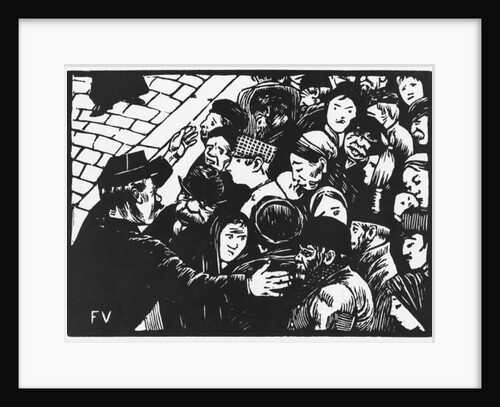 The Paris crowd, 1892 by Felix Edouard Vallotton