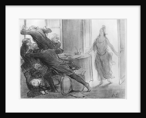 The last cabinet meeting of the ex-ministers by Honore Daumier