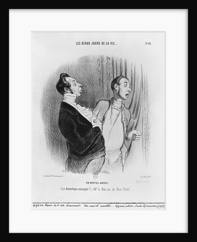 Series 'Les beaux jours de la vie', A new nobleman, plate 66 by Honore Daumier