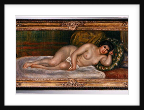 Reclining female nude 1906-07 by Pierre Auguste Renoir