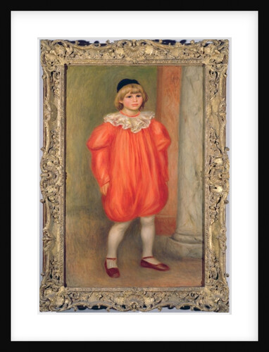 Claude Renoir in a clown costume, 1909 by Pierre Auguste Renoir