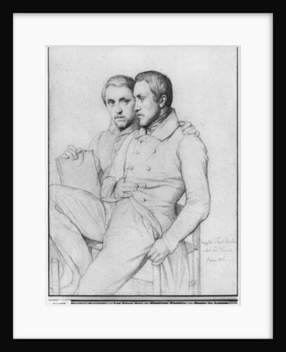 Double portrait of Hippolyte and Paul Flandrin, 1835 by Hippolyte Flandrin
