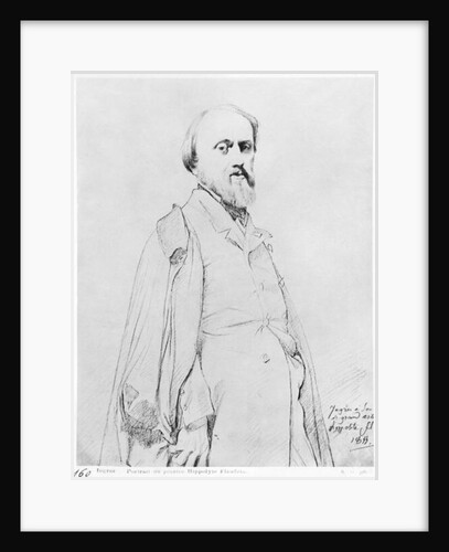 Portrait of the painter Hippolyte Flandrin, 1844 by Jean Auguste Dominique Ingres
