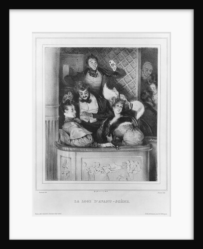 A front theatre box by Paul (after) Gavarni