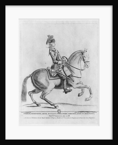 The Chevalier d'Eon as a Dragoon, 1779 by Robin de Montigny