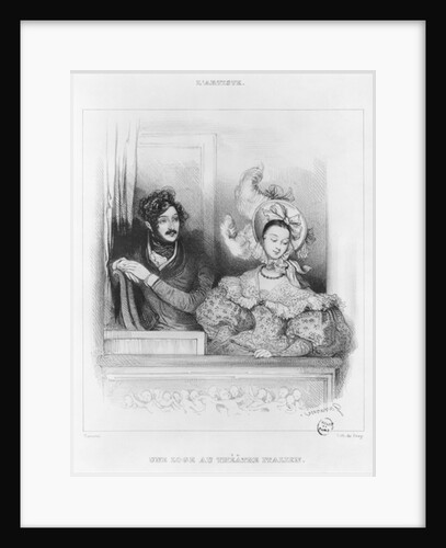 A box at the Theatre Italien by Paul Gavarni